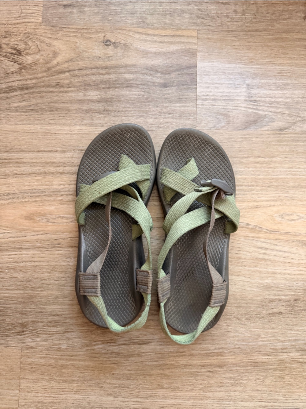 Chaco Women's Olive and Brown Strappy Outdoor Sandals